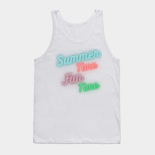 Summer Time, Fun Time. Fun Summer, Beach, Sand, Surf Design. Tank Top